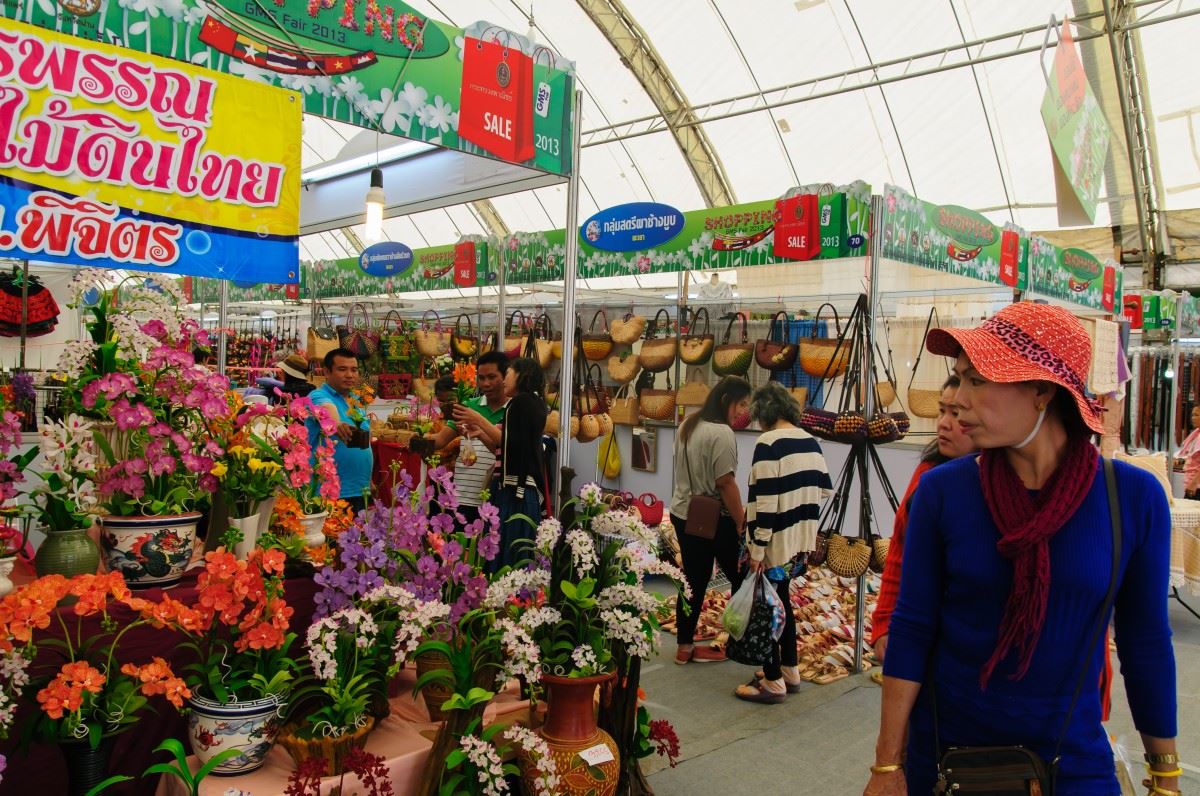 mercado flores bangkok