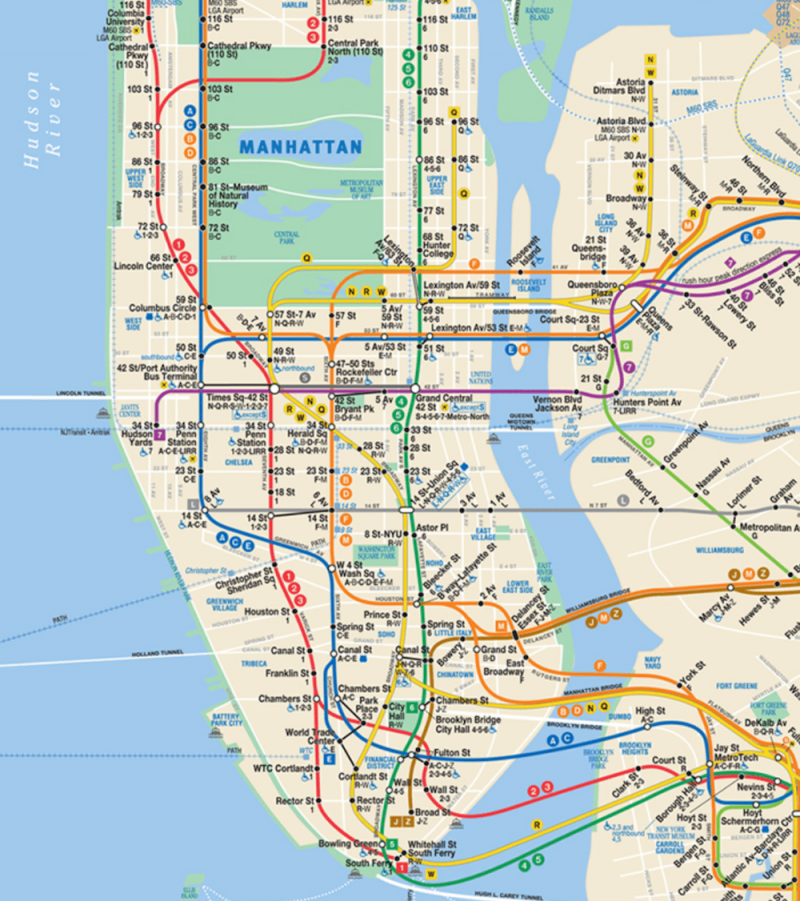 mapa metro nova york