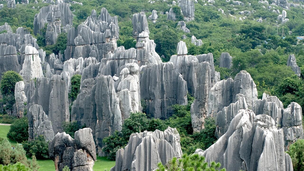floresta pedra kunming china