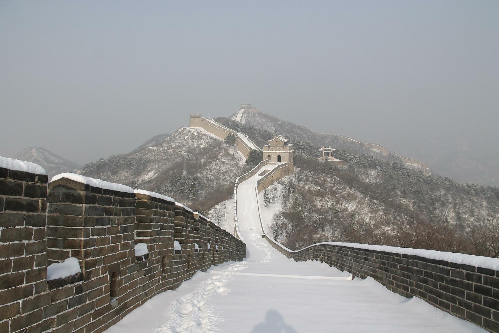 muralha china neve inverno